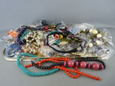 Large parcel of mixed costume jewellery, mainly beads