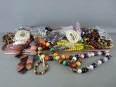 Large parcel of mixed costume jewellery, necklaces etc