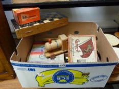 Excellent parcel of vintage games, jigsaw, 3D Viewmaster, bongo drums etc