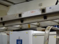 Metal two section extending ladder