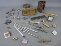 Silver cigarette cases, other items of silver etc