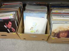 Three boxes of LP records, 1970s etc