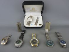 Parcel of mainly modern gent's wristwatches etc