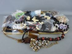 Large parcel of mixed costume jewellery including necklaces etc