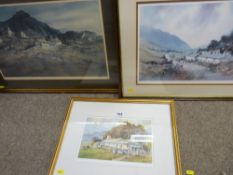 G V GADD three limited edition prints, signed in pencil - North Wales cottage scenes