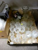 Box of good drinking glassware