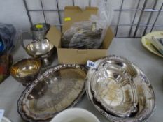 Parcel of electroplate and other metalware