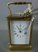 L T James of London fine carriage clock