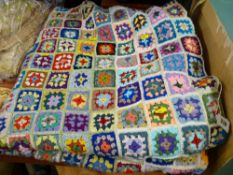 Vintage crocheted bedspread