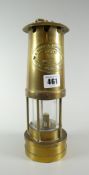 A brass reproduction Thomas & Williams Aberdare miner's lamp Condition reports provided on request