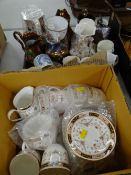 An Elizabethan Old England patterned part teaset together with lustre and other jugs ETC Condition