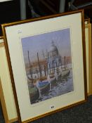 GRAHAM BROOKS watercolour - St Maria Della Saluta Venice, signed and dated, 39 x 31cms Condition