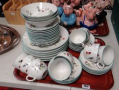 Approx. forty-two pieces of Royal Worcester porcelain 'Strawberry Fair' patterned tableware
