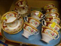 Approx. twenty-one pieces of Royal Albert 'Lady Hamilton' teaware Condition reports provided on