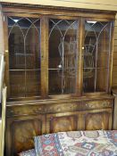 A very good Bevan Funnell reproduction mahogany bookcase cupboard, 148cms wide Condition reports