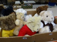 Group of assorted modern teddy bears to include Giorgio Beverly Hills collectors bears (1997,