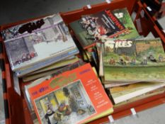 Collection of Giles albums of satirical and social cartoons ETC Condition reports provided on