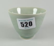 Small Chinese celadon glazed bowl with fish decoration, unmarked to base Condition reports