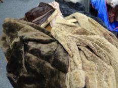 A parcel of vintage fur and other coats and jackets Condition reports provided on request by email