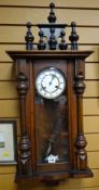 A mahogany Vienna wall clock Condition reports provided on request by email for this auction