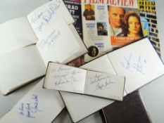 A large collection of actors and film stars autographs in several albums Condition reports