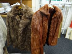 Two fur short jackets Condition reports provided on request by email for this auction otherwise