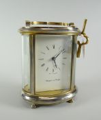 A Mappin & Webb polished brass carriage clock Condition reports provided on request by email for
