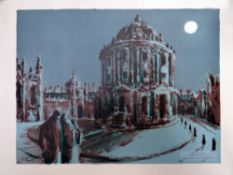 RICHARD GUYATT Guinness lithograph (unframed) - entitled 'Radcliffe Camera', 38.5 x 50.5cms