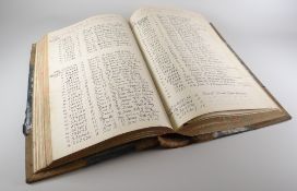 A brewery cask book for S Allsopp & Sons of Burton on Trent, hand written, detailing approx.