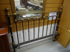 A vintage brass bed end Condition reports provided on request by email for this auction otherwise