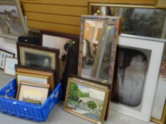 Parcel of framed pictures, prints, mirrors ETC (proceeds to Wales Air Ambulance) Condition reports