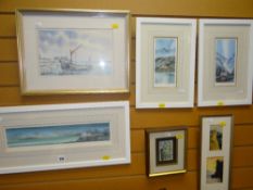 GILLIAN McDONALD three framed limited edition prints - Scottish loch and mountain scenes ETC (6)