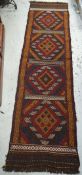 Suzni Kilim runner, 237 x 62cms Condition reports provided on request by email for this auction