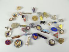 A parcel of vintage enamel organisation and other enamel badges Condition reports provided on