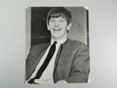 Signed Ringo Starr 1960s magazine page Condition reports provided on request by email for this