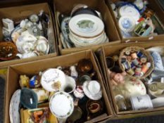 Five boxes of mixed pottery, china ETC Condition reports provided on request by email for this