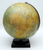 A vintage Philips' 13.5inch spinning terrestrial globe on a Bakelite base Condition Report: some