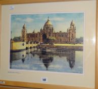 GRAHAM BROOKS watercolour - The Victoria Memorial Calcutta Condition reports provided on request