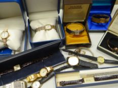 A good parcel of mainly ladies wristwatches including boxed Rotary, vintage believed 9ct yellow gold
