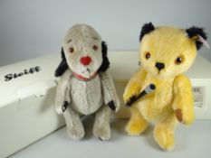 Two Steiff Classic teddy bears 'Sooty' no.478 & 'Sweep' no.978, both with certificate of