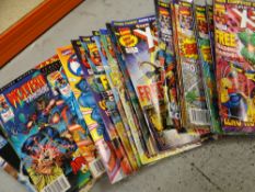 Twenty-five Marvel X-Men comics Condition reports provided on request by email for this auction