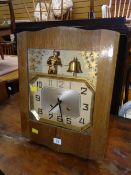 A French Art Deco 'Odo' two train wall clock Condition reports provided on request by email for this