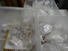 Three tubs of modern fashion jewellery, mainly bangles Condition reports provided on request by