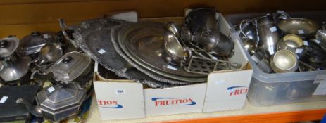 Large quantity of assorted EPNS to include tea and coffee set, cased cutlery including coffee bean