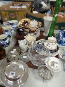 A parcel of mixed pottery and china including Queen Victoria commemorative plate, Masons Ironstone
