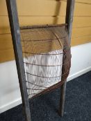 A two-rail farmer's corn sieve (BBC Bargain Hunt) Condition reports provided on request by email for