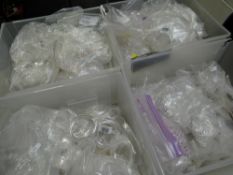 Four tubs of fashion jewellery, mainly bangles ETC Condition reports provided on request by email