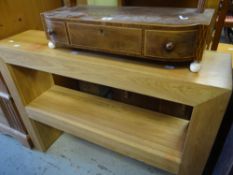 A heavy oak shelf unit Condition reports provided on request by email for this auction otherwise