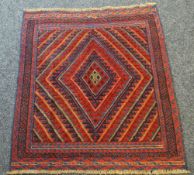 Gazak rug, 124 x 116cms Condition reports provided on request by email for this auction otherwise