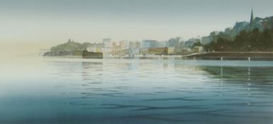 NAOMI TYDEMAN framed limited edition (283/300) coloured print - entitled 'Tenby', signed in